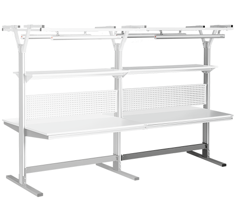 Рабочее место антистатическое островное дополнительное VIKING Альянс АЛ-О/Д-С2-12-7 ESD