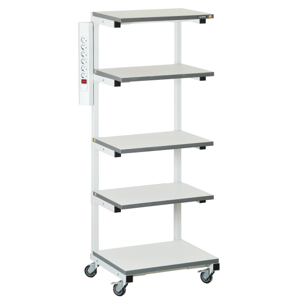 Подкатная стойка для оборудования антистатическая VIKING СТ-05 ESD RAL 7035 светло-серая