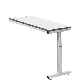 Угловой стол общепромышленный Комфорт УС-1 RAL7035 светло-серый