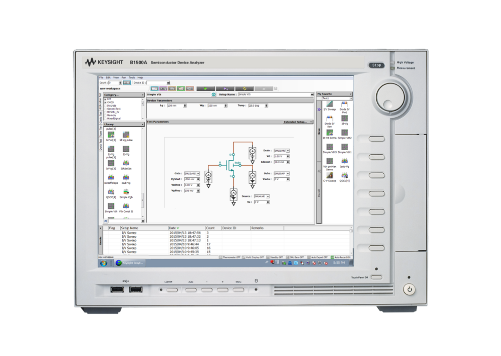 Анализатор полупроводниковых приборов/ПО EasyEXPERT Keysight (Agilent) B1500A
