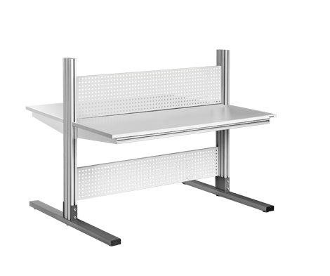 Стол рабочий антистатический островной VIKING Альфа АЛФ-О-12-7 ESD