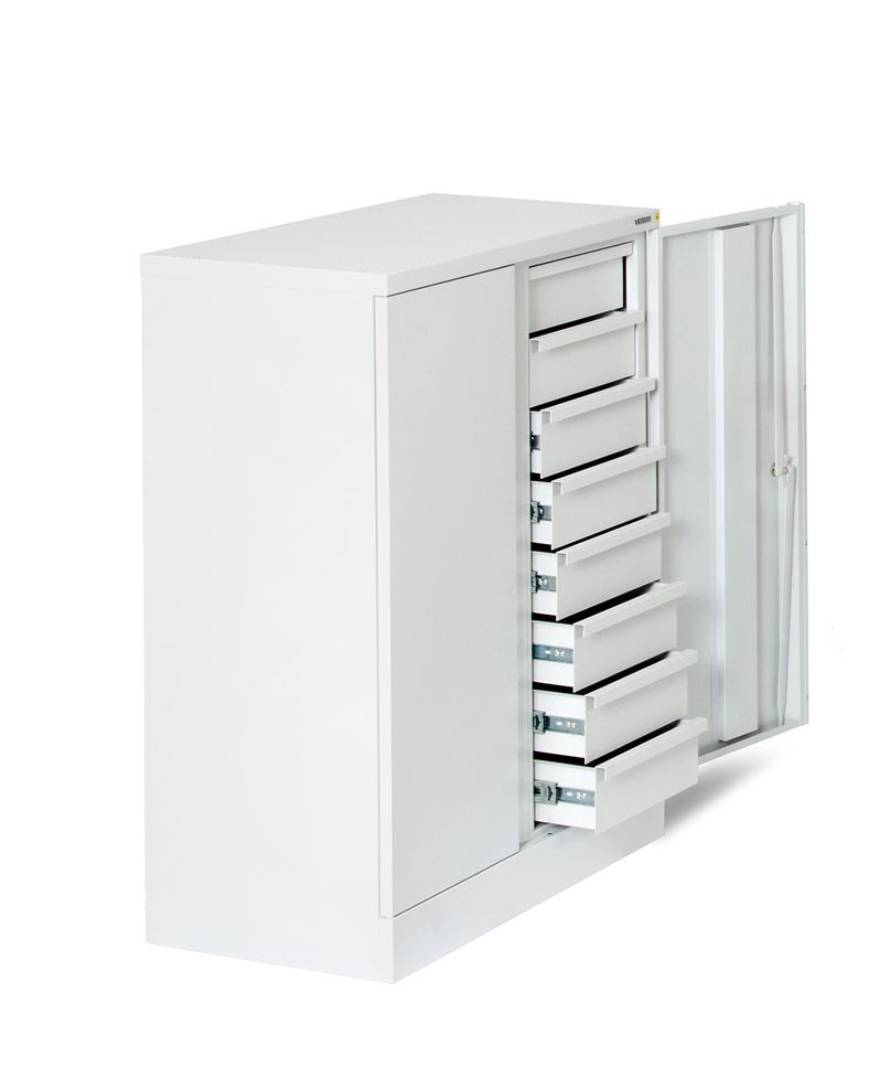 Шкаф для хранения комплектующих общепромышленный VIKING ШКX-2 RAL 7035 светло-серый