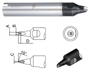 Жало Quick 911G-30DV1 SOLDERING ROBOT TIP 