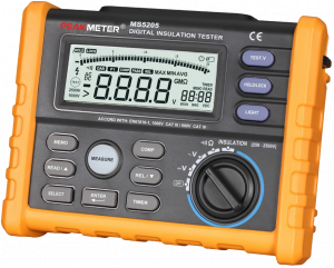 Измеритель сопротивления изоляции (мегаомметр) PeakMeter MS5205