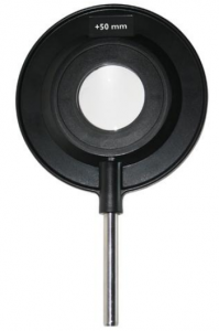 Выпуклая линза 3B Scientific на ножке f =+50 мм
