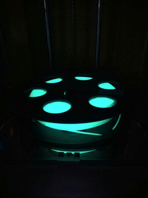 Светящийся в темноте ABS пластик Bestfilament для 3D-принтеров, цвет бирюзовый, 0,5 кг (1,75 мм)