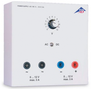 Источник питания переменного/постоянного тока 3B Scientific 0 – 12 В, 4 А 230 В, 50/60 Гц