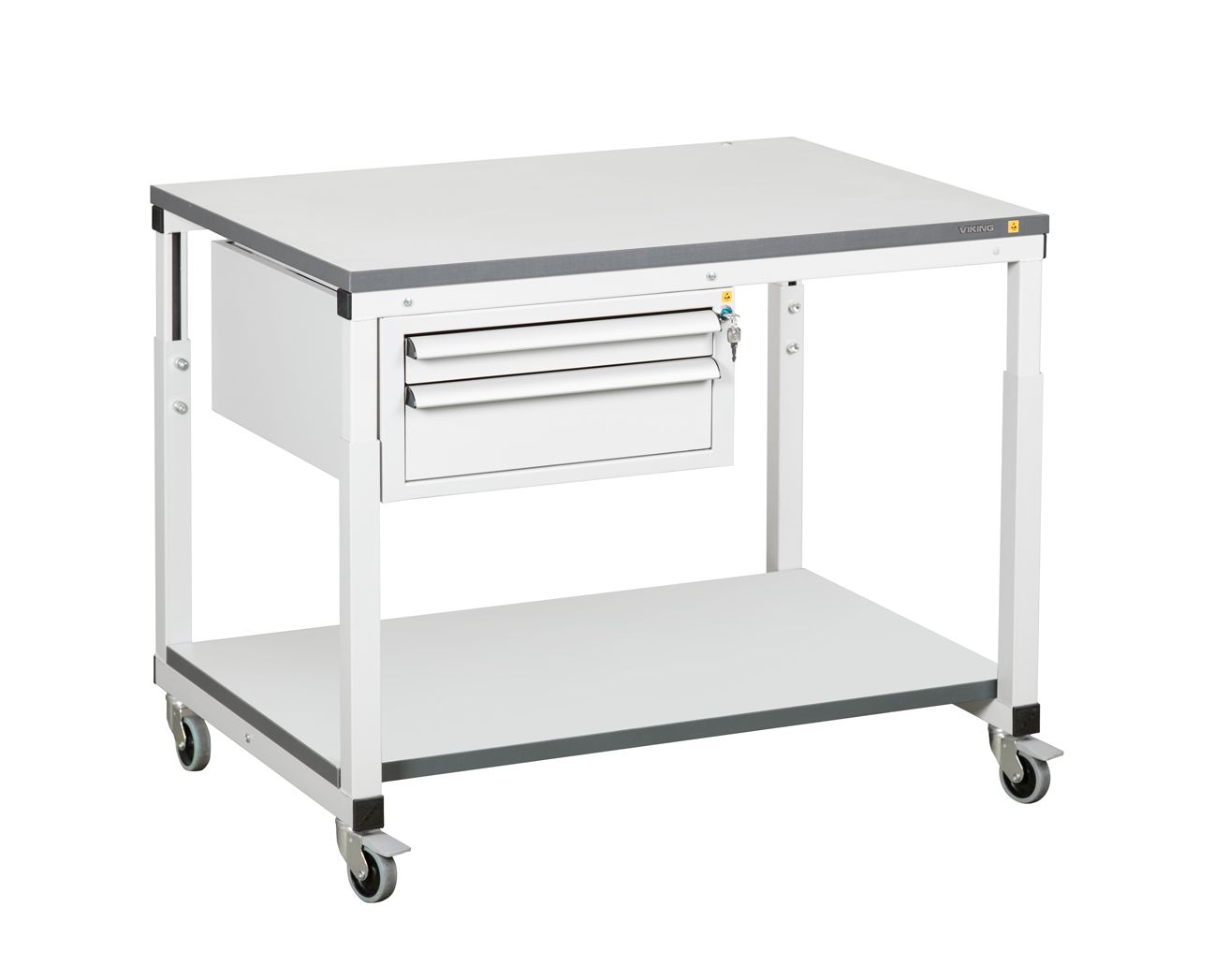 Стол подкатной антистатический VIKING ПС-15 ESD RAL 7012 темно-серый
