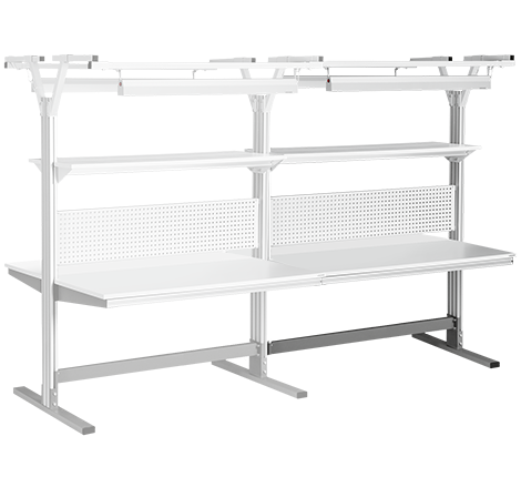 Рабочее место островное дополнительное антистатическое VIKING Альянс АЛ-О/Д-18-7 ESD