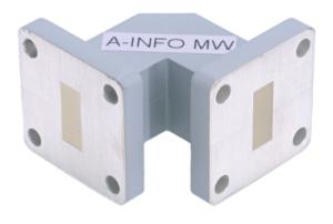 Волновод со скошенным изгибом A-INFO 42WTEB-20-20_Cu