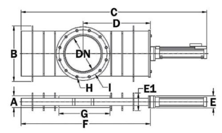 Шиберный затвор c защитным металлическим кольцом GNB PMG20P