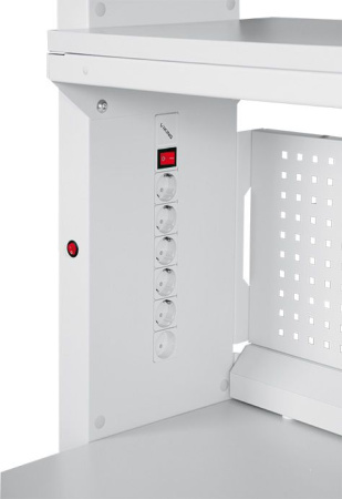 Рабочее место антистатическое в комплекте с левосторонним электроблоком VIKING Гамма ГМ-18-7/Л ESD