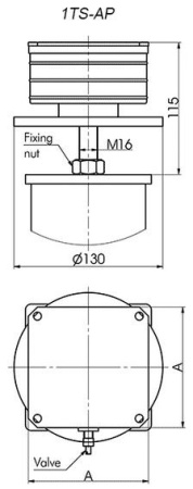 Опора оптического стола Standa 1TS065-22-05-AS