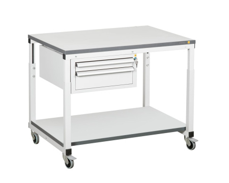 Стол подкатной антистатический VIKING ПС-10 ESD RAL 7012 темно-серый