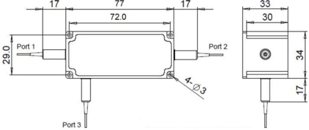 Циркулятор оптический многомодовый HAPHIT FMCR 900 - 1120 нм