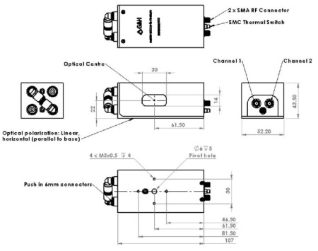 Модулятор акустооптический GOOCH & HOUSEGO I-M050-10C11V41-P3-GH75