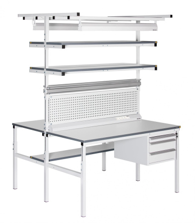 Рабочее место антистатическое VIKING Остров СО-12-7 ESD RAL7012 темно-серый