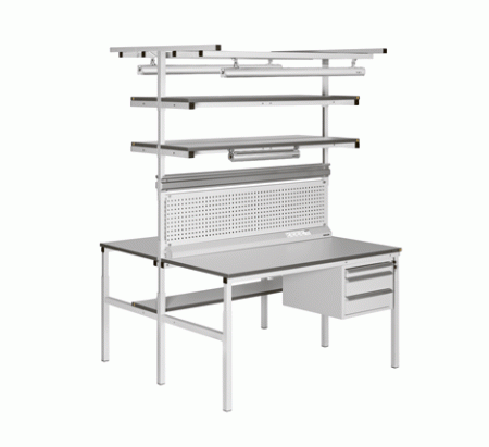 Рабочее место антистатическое VIKING Остров СО-18-7 ESD RAL7012 темно-серый