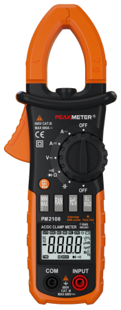 Токовые клещи PeakMeter PM2108 True RMS AC/DC
