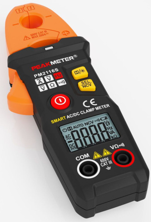 Токовые клещи PeakMeter PM2116S Smart мини AC/DC