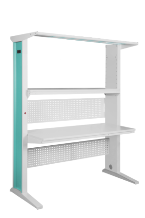 Рабочее место антистатическое в комплекте с левосторонним электроблоком VIKING Гамма ГМ-18-7/Л ESD