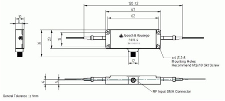 Модулятор акустооптический GOOCH & HOUSEGO T-M200-0.1C2G-3-F2S