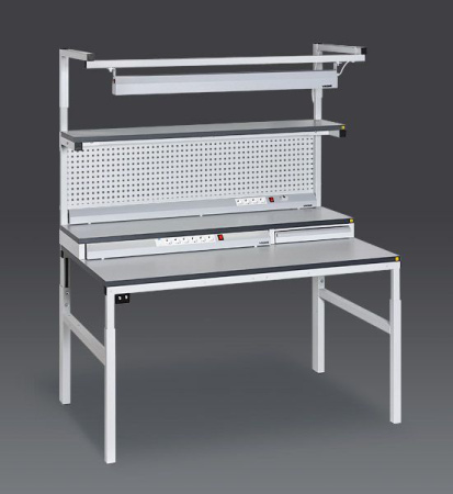 Приборно-инструментальная полка антистатическая VIKING ПО-ИП-18-4 ESD RAL 7012 темно-серая