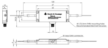 Модулятор акустооптический GOOCH & HOUSEGO T-M110-0.2C2J-3-F2P