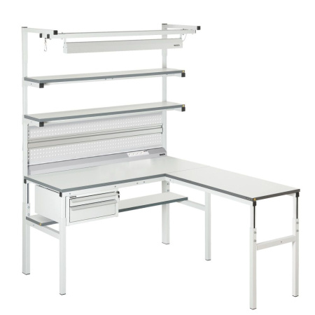 Стол рабочий антистатический VIKING Классик СР-15-7 ESD RAL7012 темно-серый