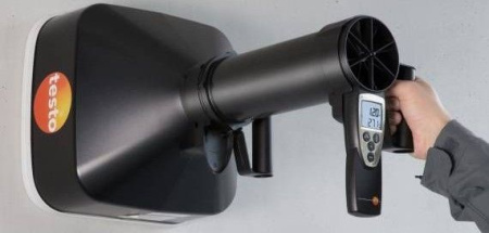 Комплект-2 Testo 417 анемометр, набор воронок и выпрямитель потока