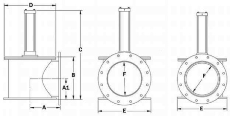 Угловой затвор большого размера GNB A(ISO400)P
