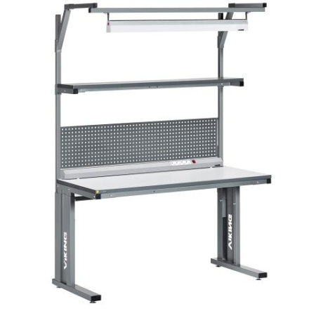 Стол рабочий антистатический VIKING Комфорт СР-15-7 ESD RAL7012 темно-серый