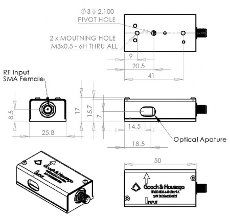 Фильтры акустооптические перестраиваемые GOOCH & HOUSEGO TF925-550-10-3-GH29A