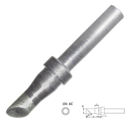 Жало со скосом Quick QK200-T-4C